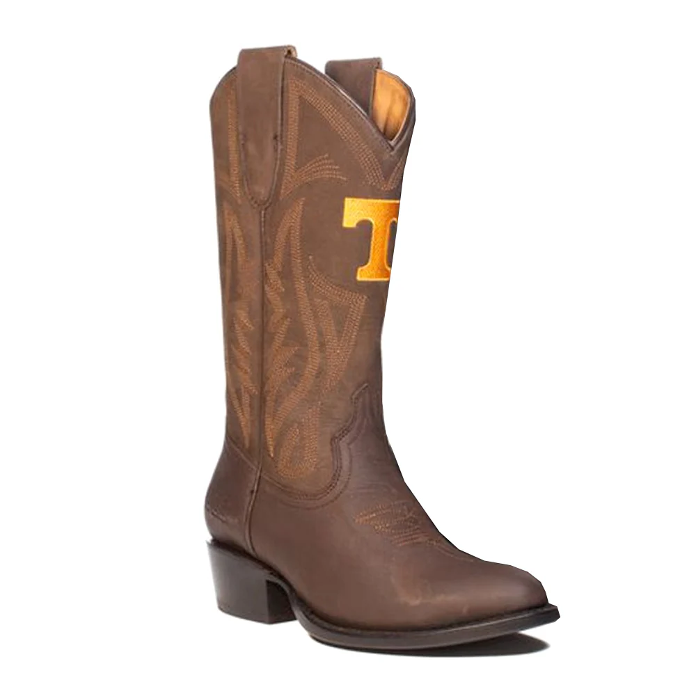University of Tennesee Embroidered Round Toe Cowboy Boots - Image 2