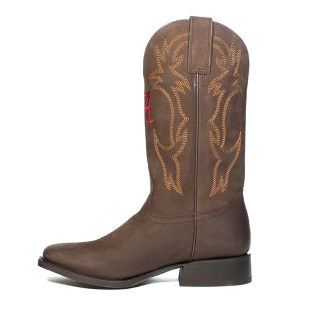 University of Wisconsin Embroidered Round Toe Cowboy Boots - Image 3