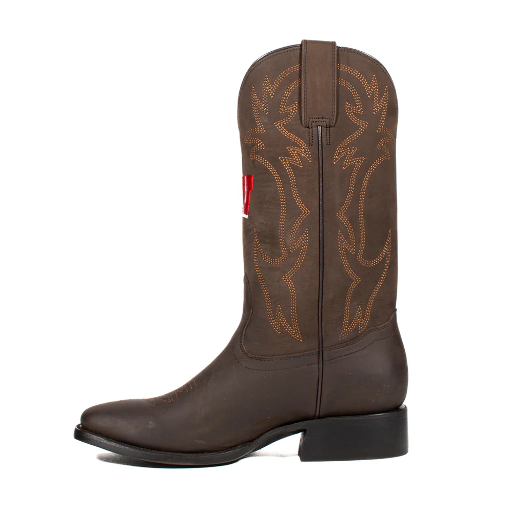 University of Wisconsin Embroidered Square Toe Cowboy Boots - Image 3