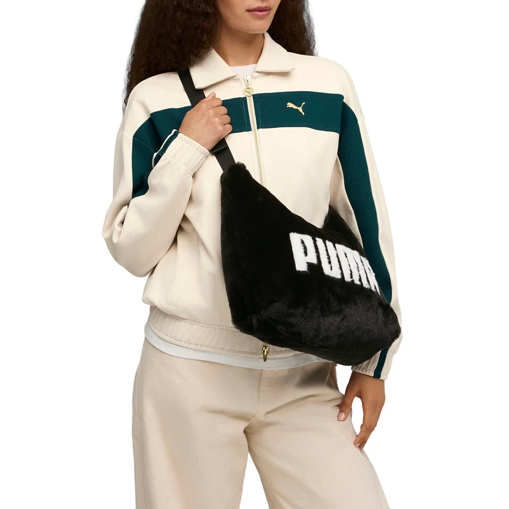 Up Faux Fur Slouchy Hobo Bag - Image 3