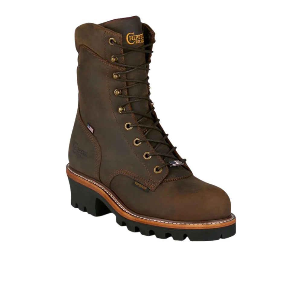 USA Super Logger 8 Inch Waterproof Soft Toe Work Boots - Image 2