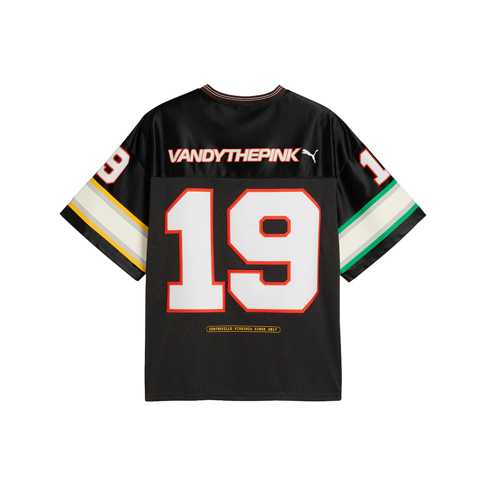 PUMA X Vandythepink Graphic V-Neck Short Sleeve Replica Jersey - Image 2