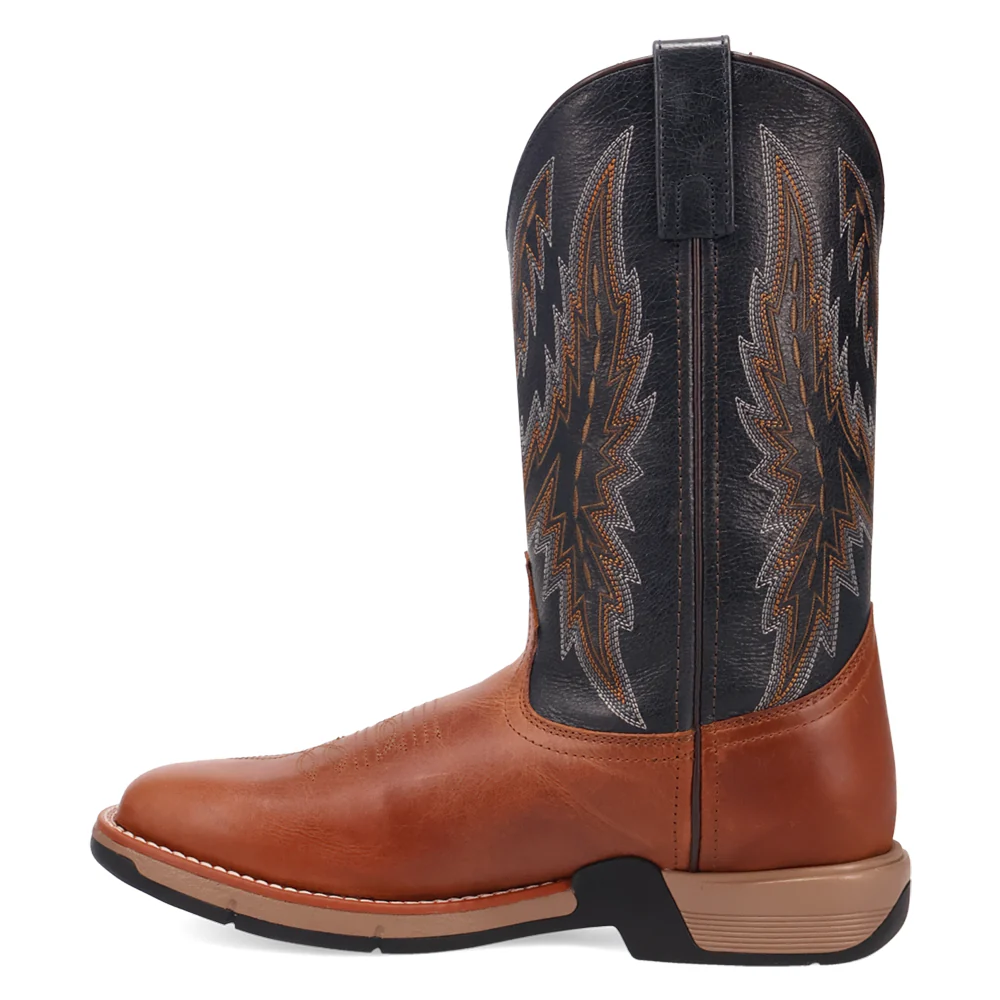 Vapor Embroidered Square Toe Pull On Cowboy Boots - Image 3