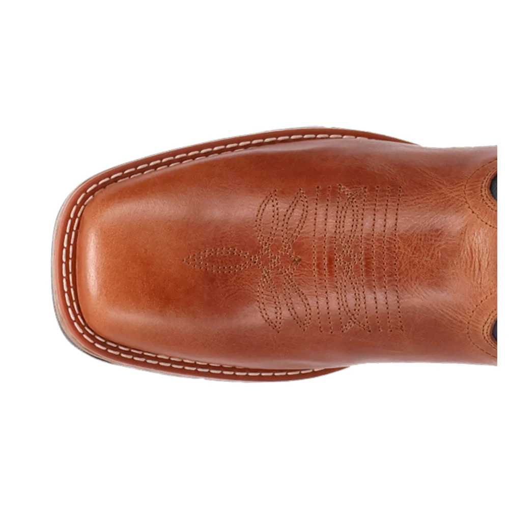 Vapor Embroidered Square Toe Pull On Cowboy Boots - Image 4
