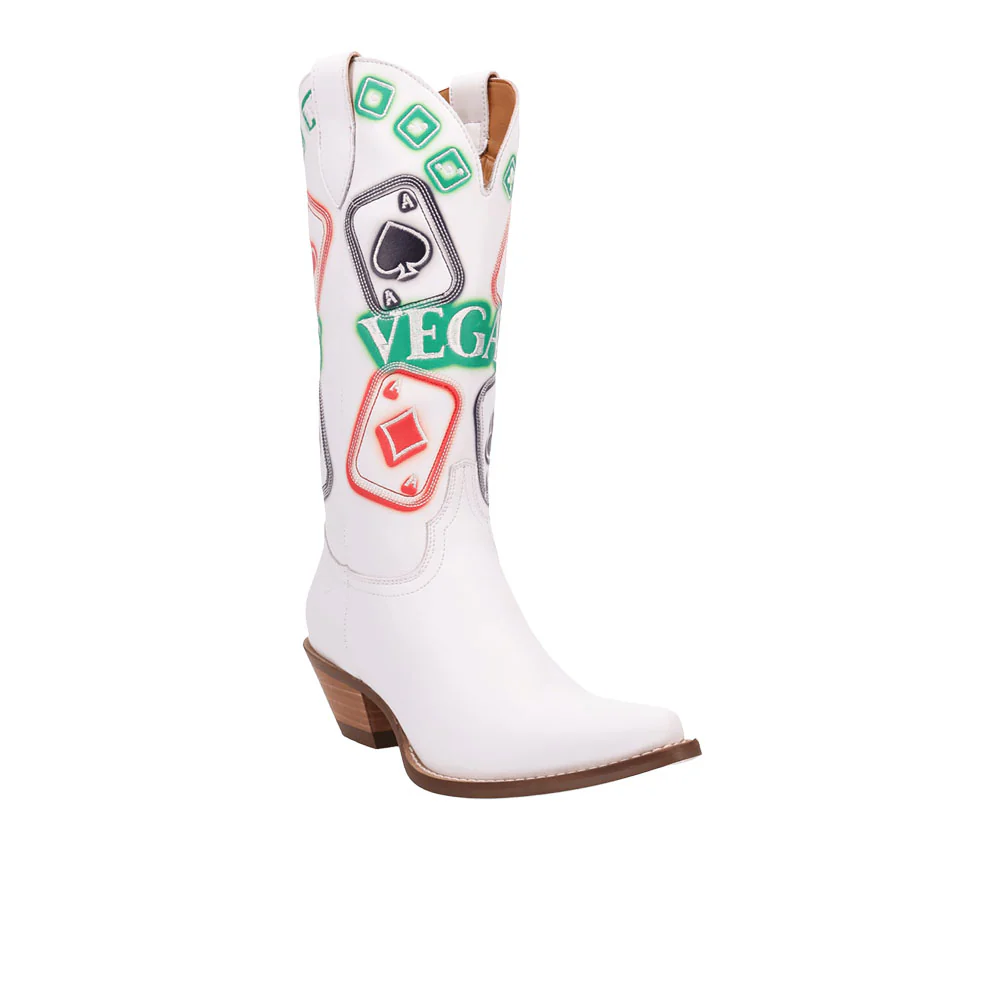 Vegas Leather Snip Toe Cowboy Boots - Image 2
