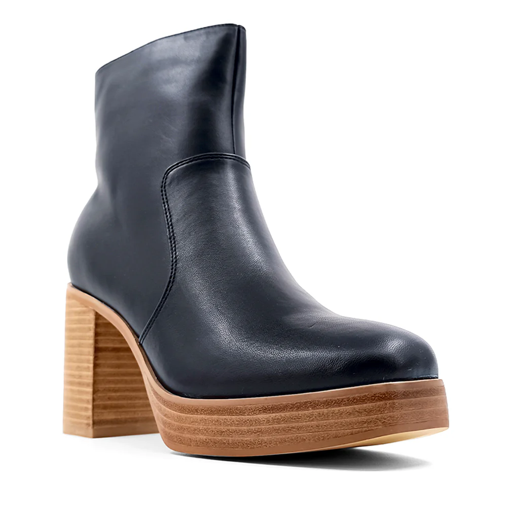 Vernita Round Toe Platform Zippered Boots - Image 2