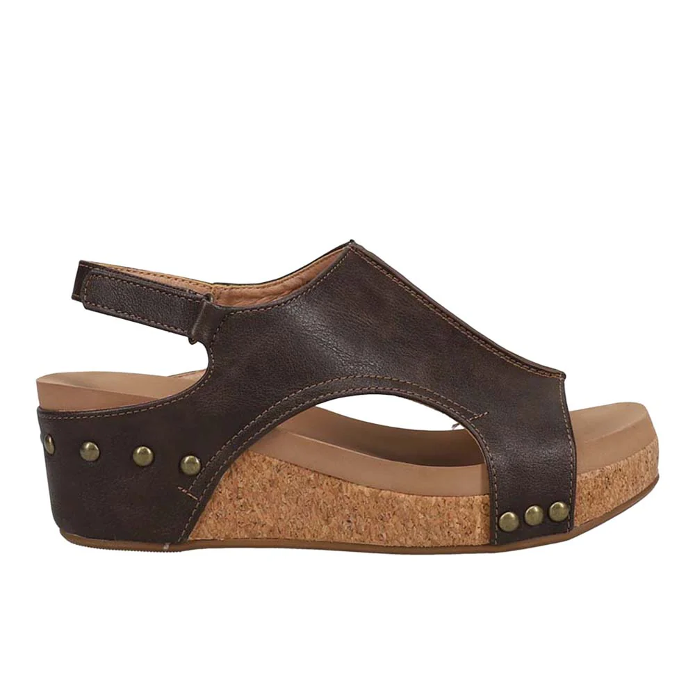 Volta II Studded Wedge Slingback Sandals