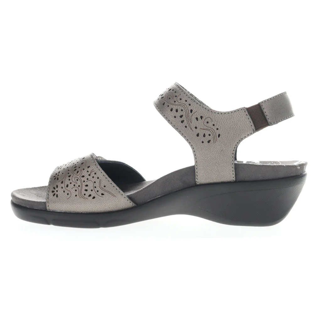 Wanda Cut-Outs Ankle Strap Wedge Sandals - Image 3