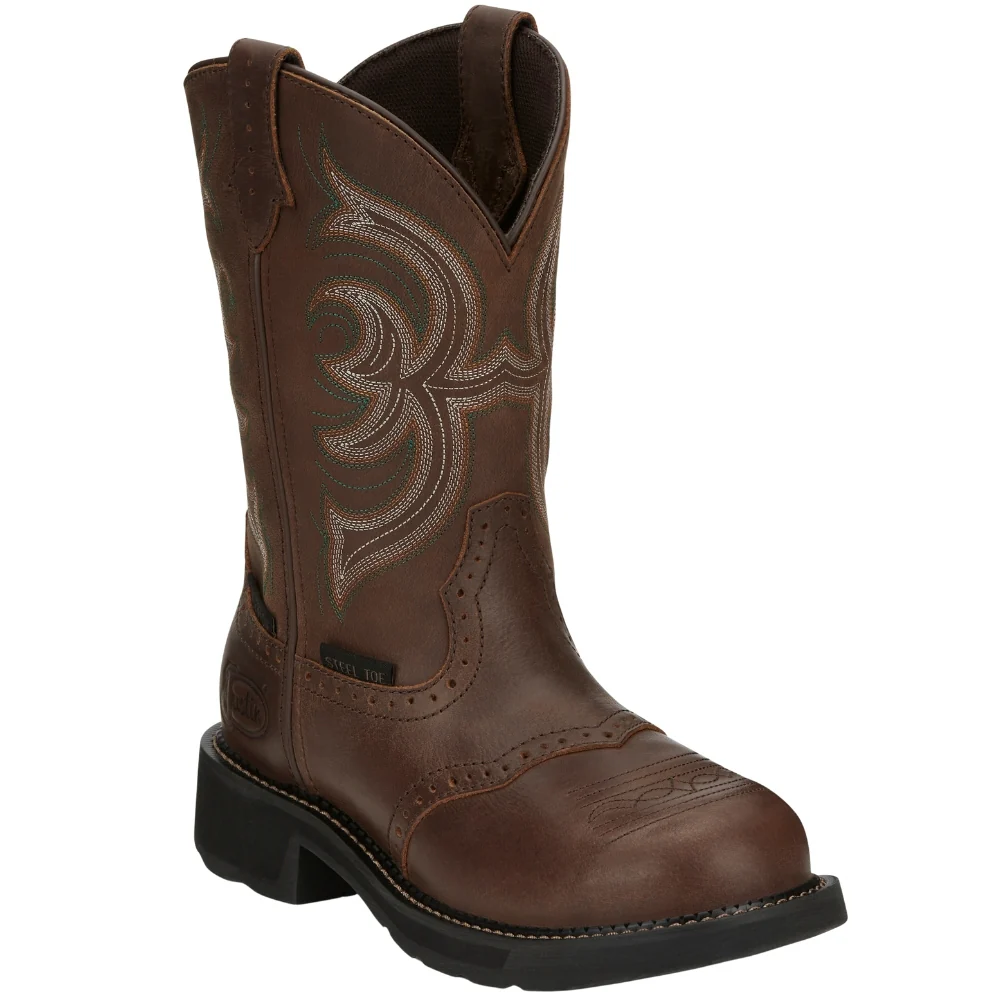 Wanette 11 Inch Waterproof Steel Toe Work Boots - Image 2