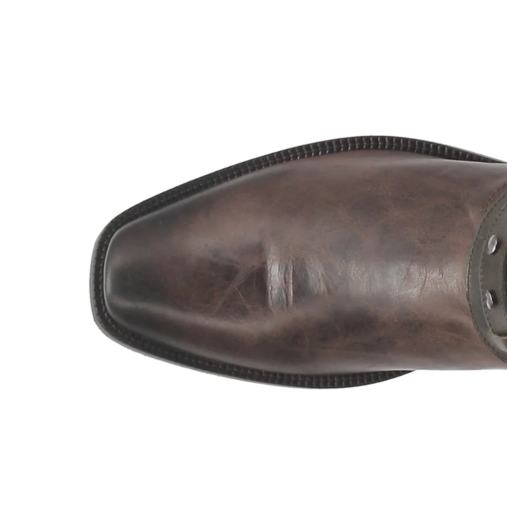 War Eagle Studded Square Toe Pull On Boots - Image 4