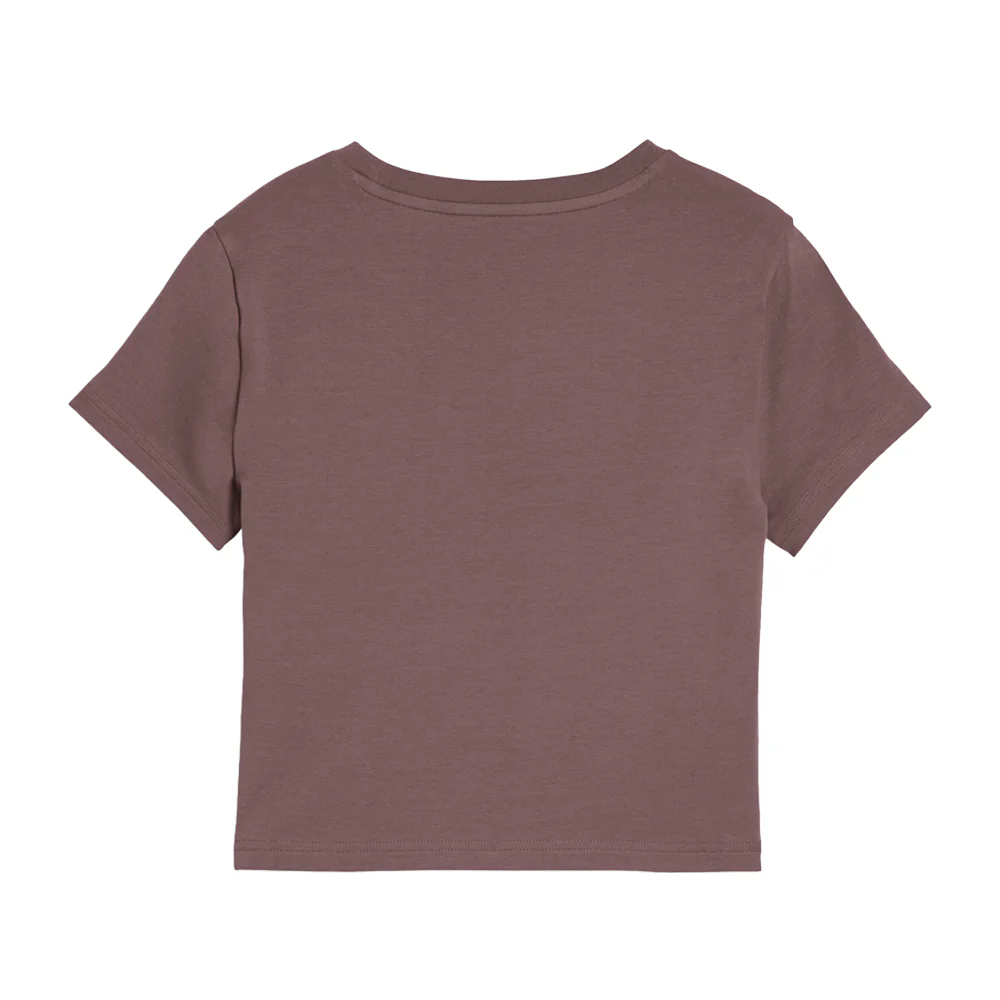 Wardrobe Essentials Cropped Crew Neck Short Sleeve T-Shirt - Image 2
