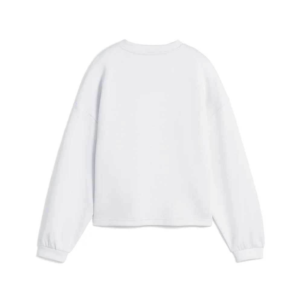 Wardrobe Essentials Oversized Crew Neck Long Sleeve Sweatshirt - Image 2
