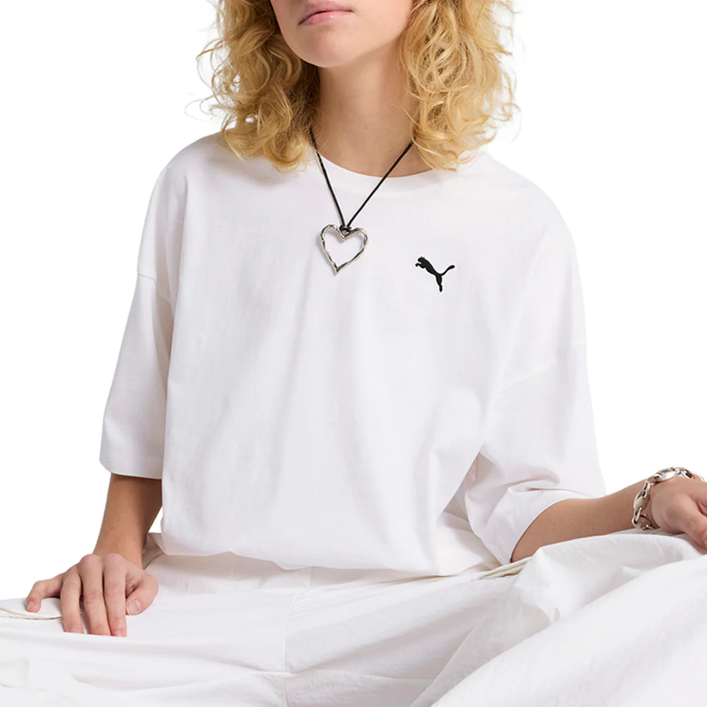 Wardrobe Essentials Oversized Crew Neck Short Sleeve T-Shirt - Image 3
