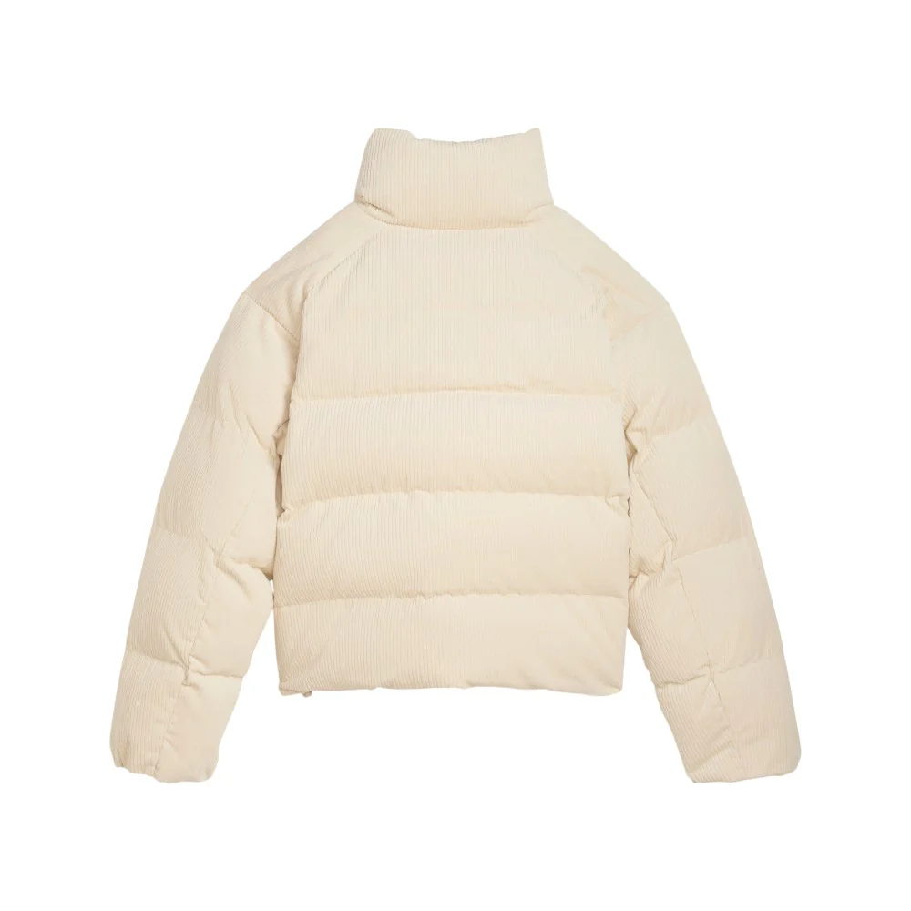 Wardrobe Essentials Corduroy Full Zip Puffer Coat - Image 2