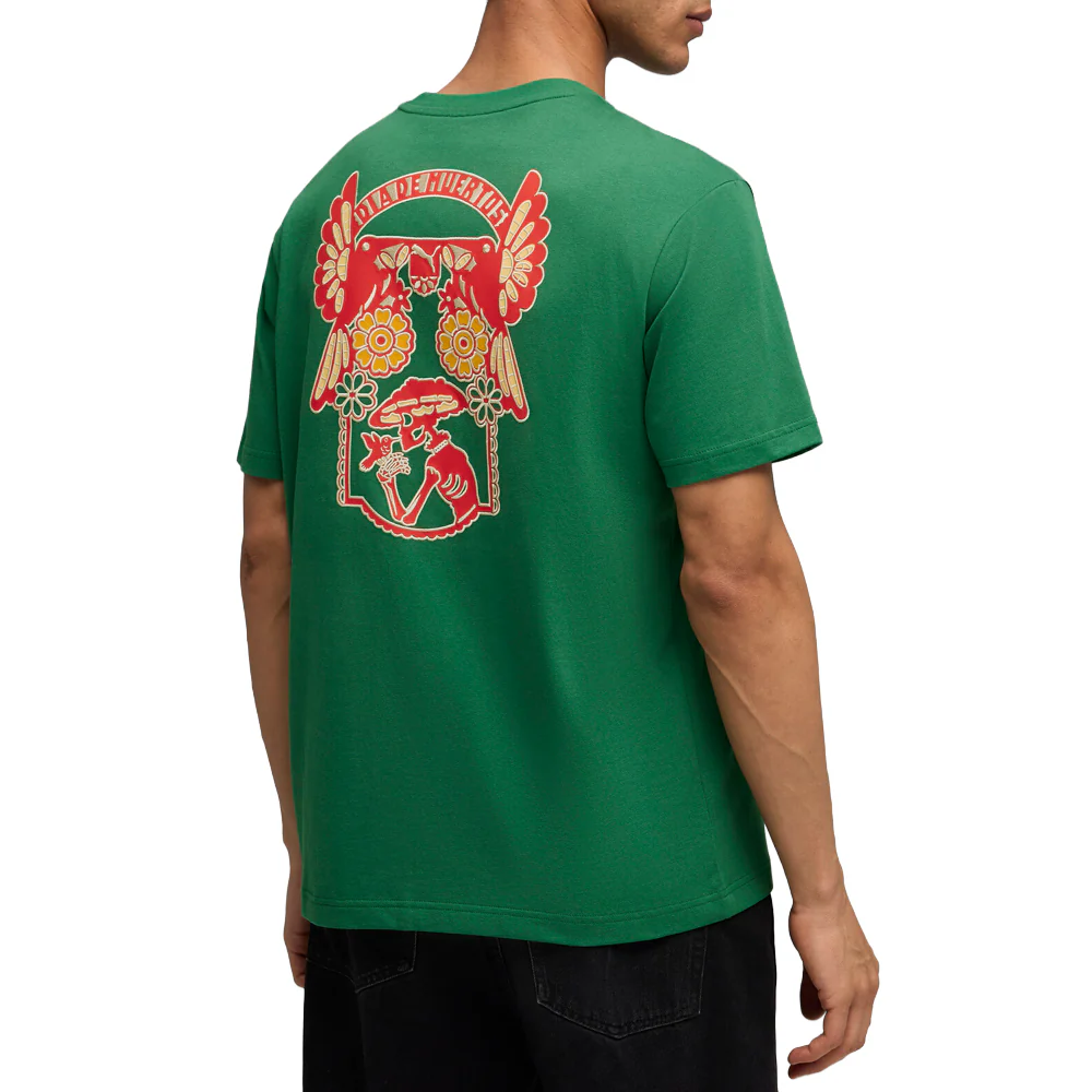 Wardrobe Essentials Dia De Muertos Relaxed Crew Neck Short Sleeve T-Shirt - Image 4