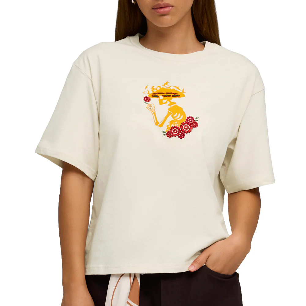Wardrobe Essentials Dia De Muertos Relaxed Crew Neck Short Sleeve T-Shirt - Image 3