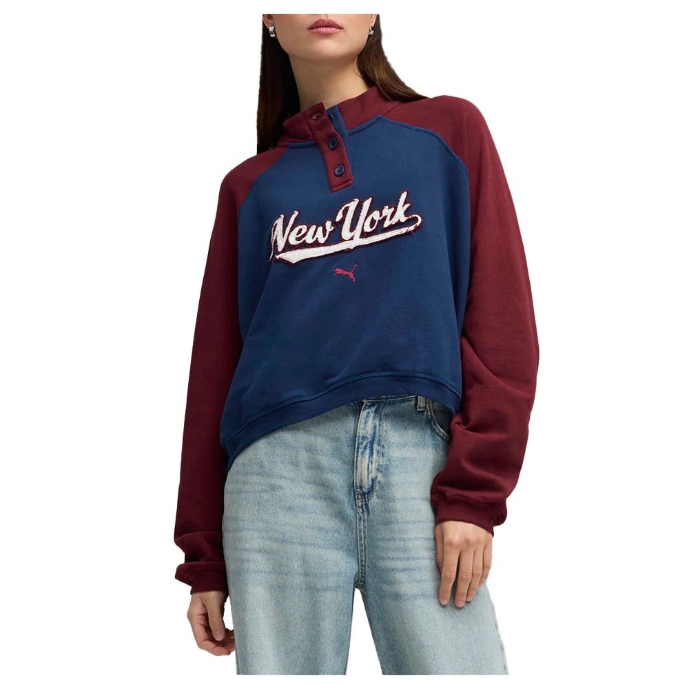 Wardrobe Essentials NYC Henley Crew Neck Sweatshirt - Image 3