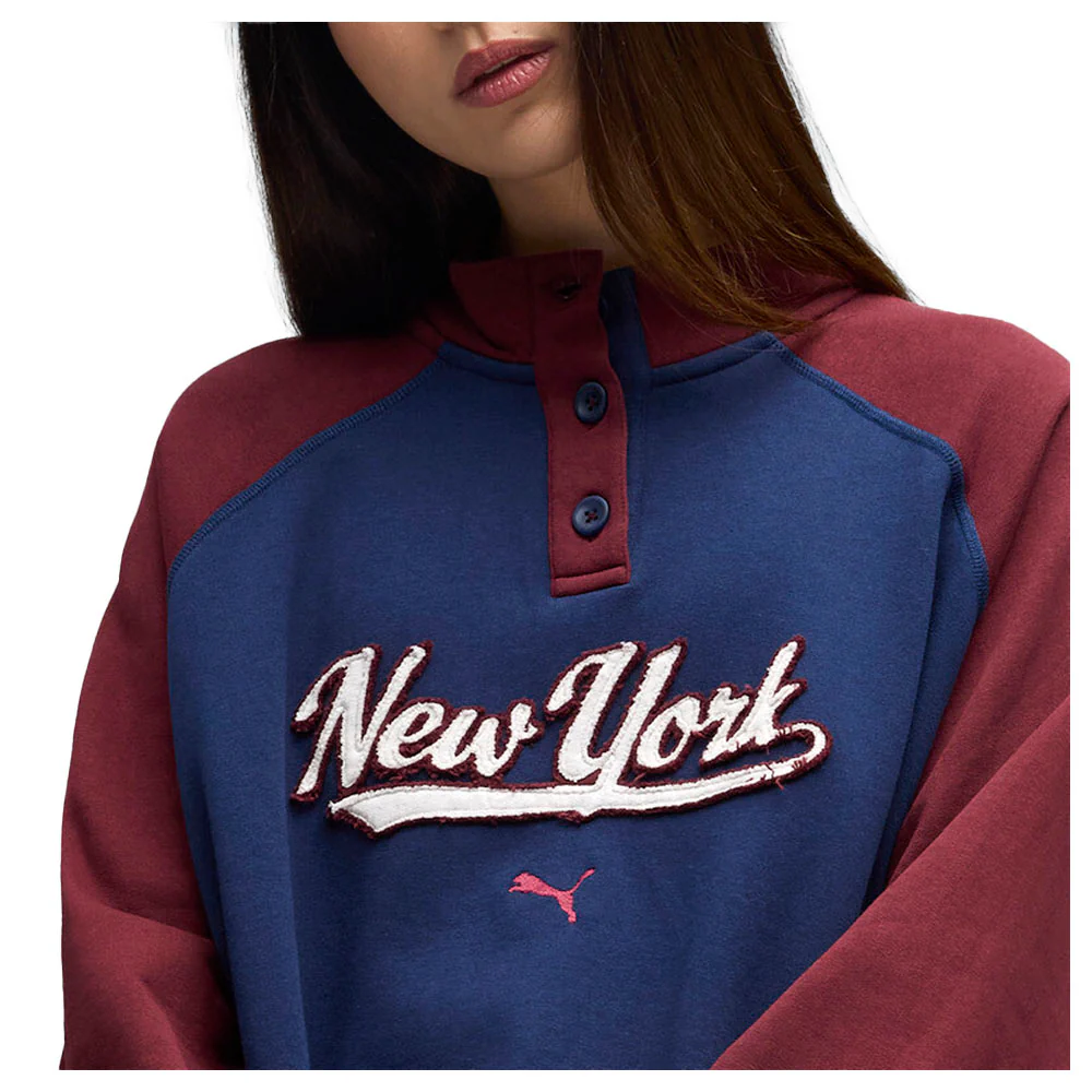 Wardrobe Essentials NYC Henley Crew Neck Sweatshirt - Image 5