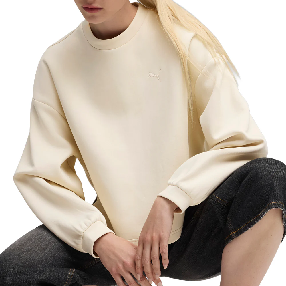 Wardrobe Essentials Oversized Crew Neck Long Sleeve Sweatshirt - Image 3