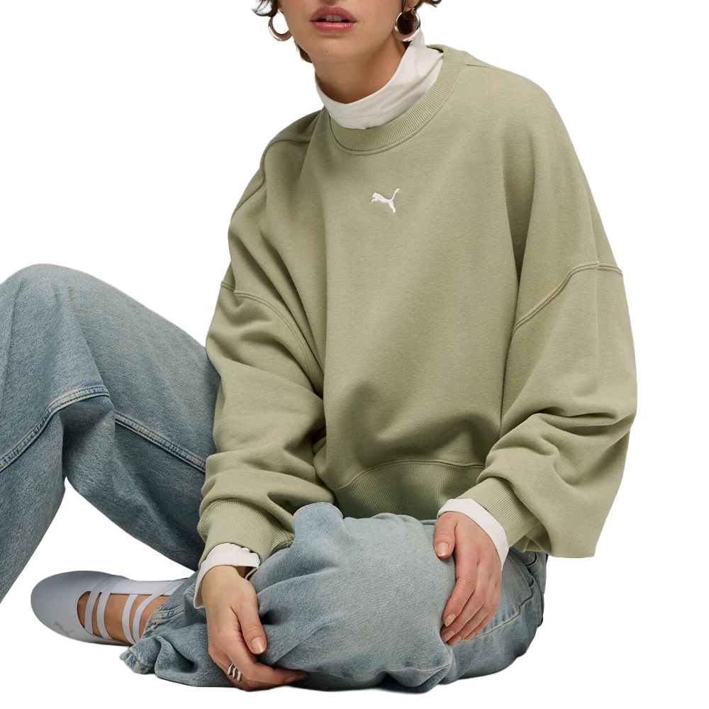 Wardrobe Essentials Oversized Crew Neck Sweatshirt - Image 5