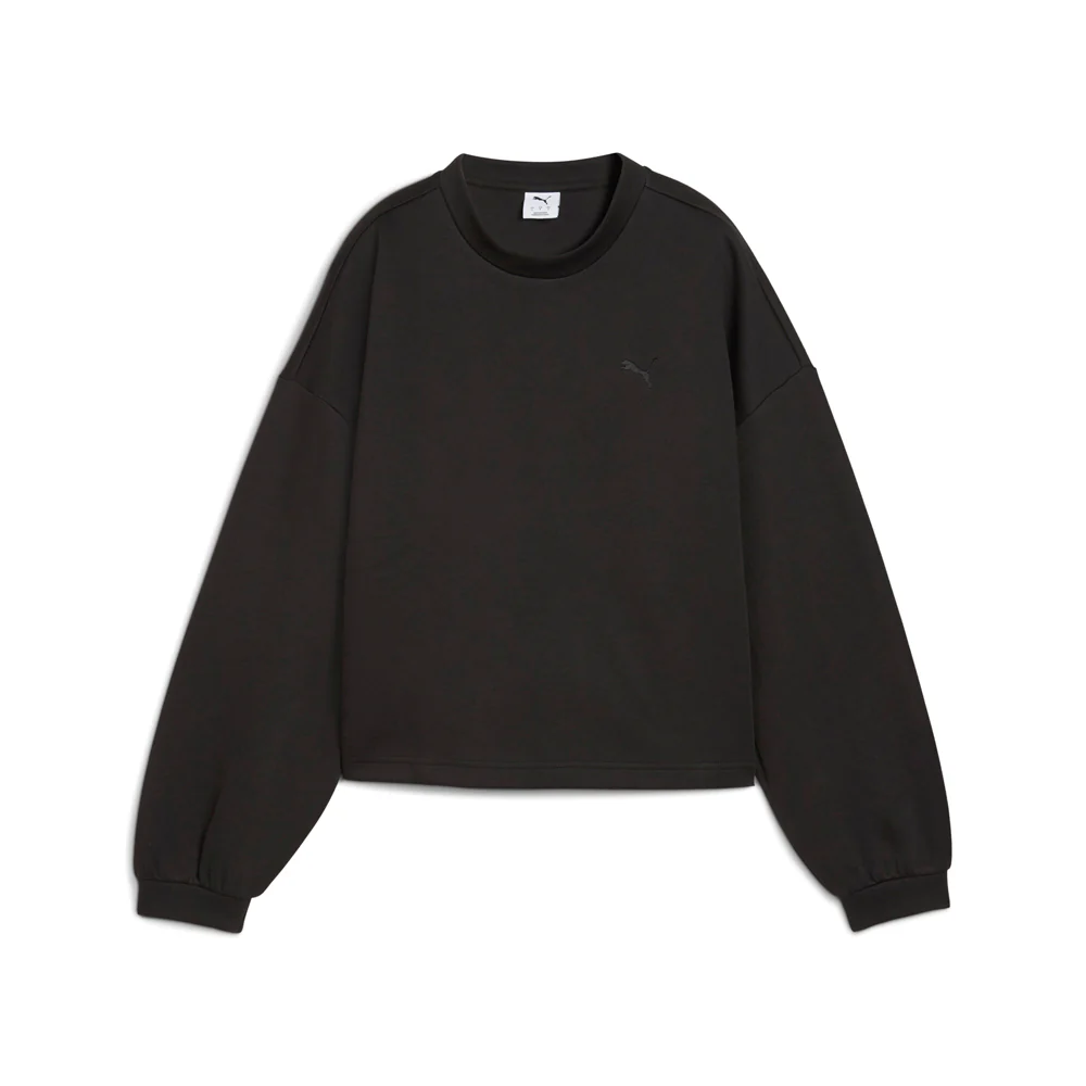 Wardrobe Essentials Oversized Crew Neck Long Sleeve Sweatshirt