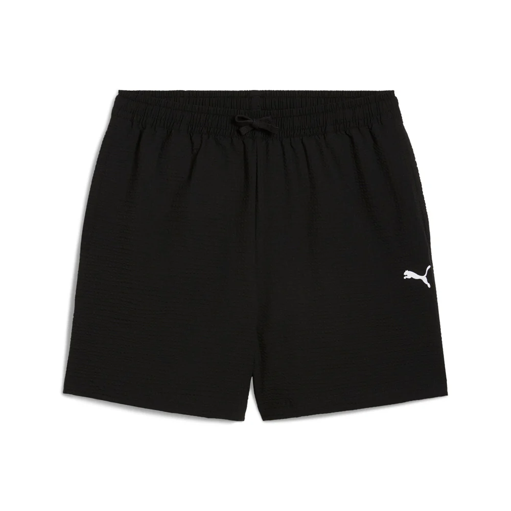 Wardrobe Essentials Seersucker Relaxed 6 Inch Shorts