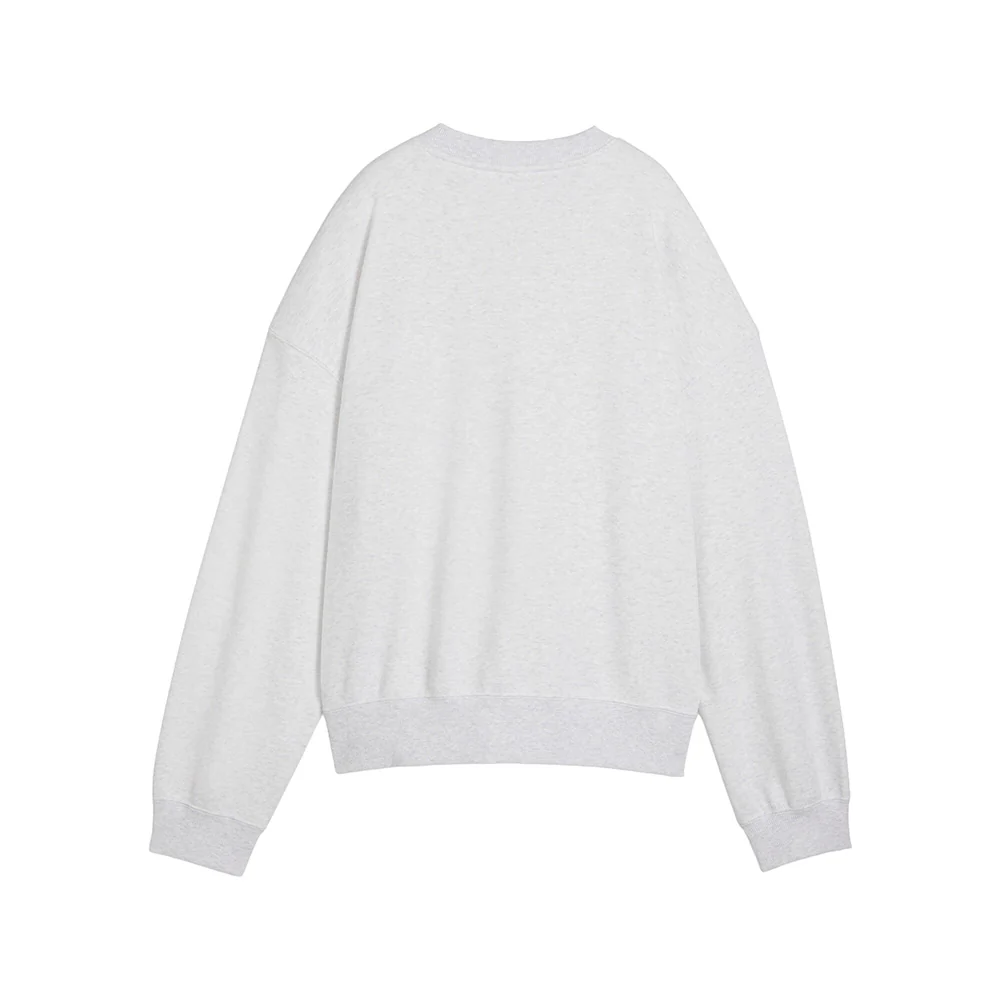 Wardrobe Essentials Short Oversized Crew Neck Sweatshirt - Image 2