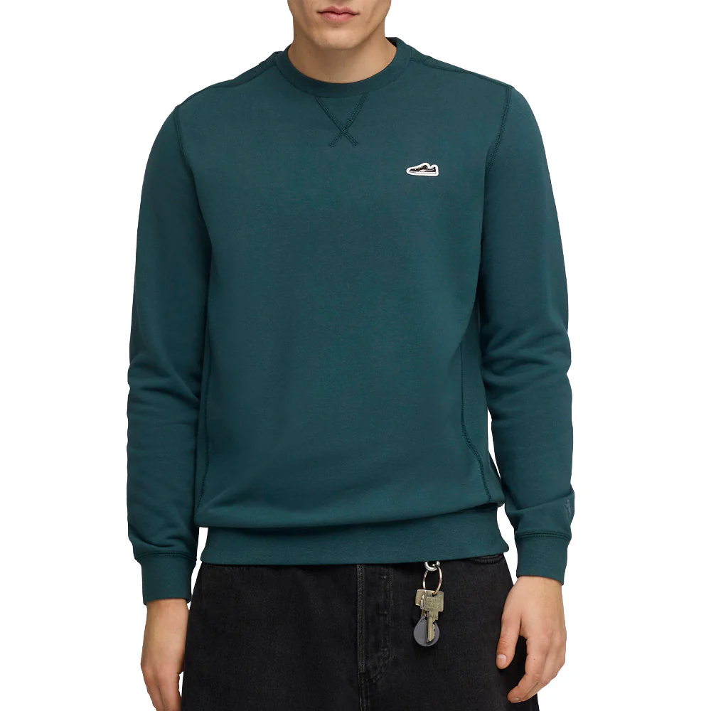 Wardrobe Essentials Suede Crew Neck Sweatshirt - Image 3
