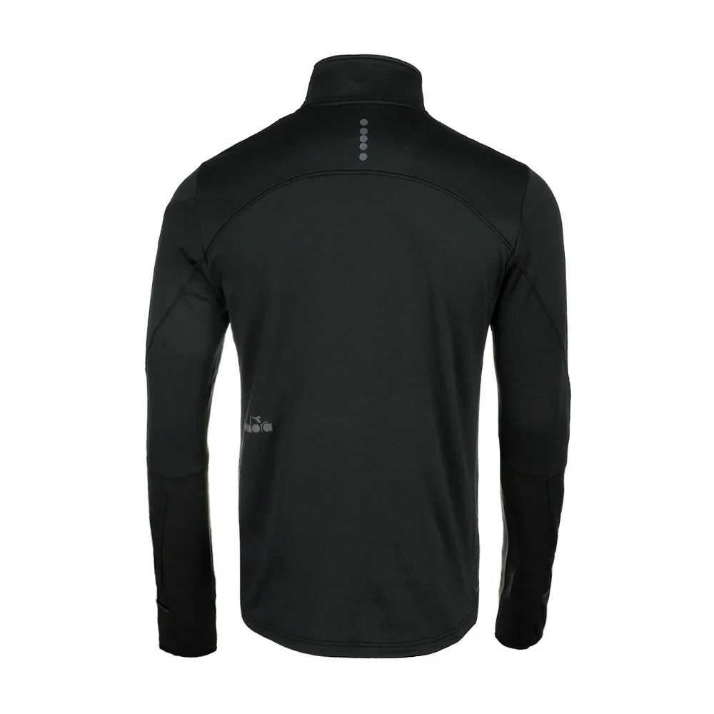 Warm Up Winter Protection Mock Neck Long Sleeve Quarter Zip Pullover - Image 2