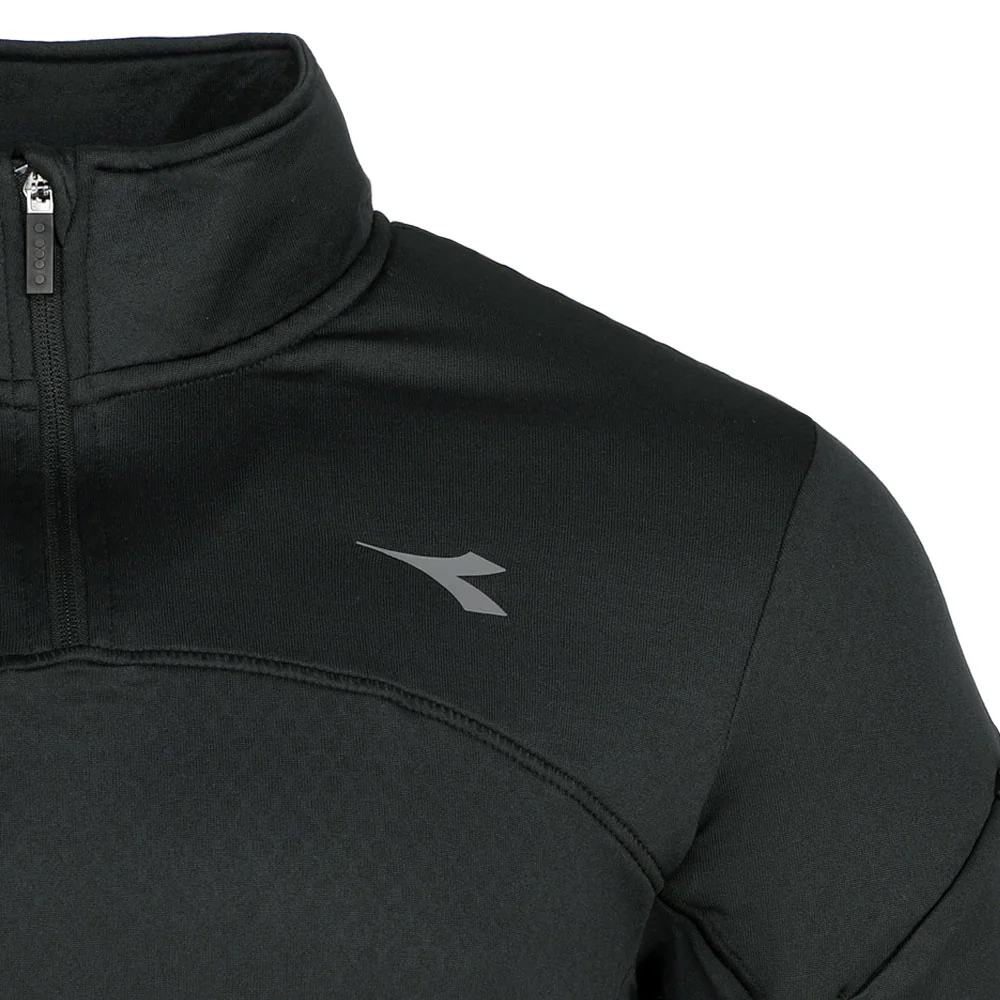 Warm Up Winter Protection Mock Neck Long Sleeve Quarter Zip Pullover - Image 4
