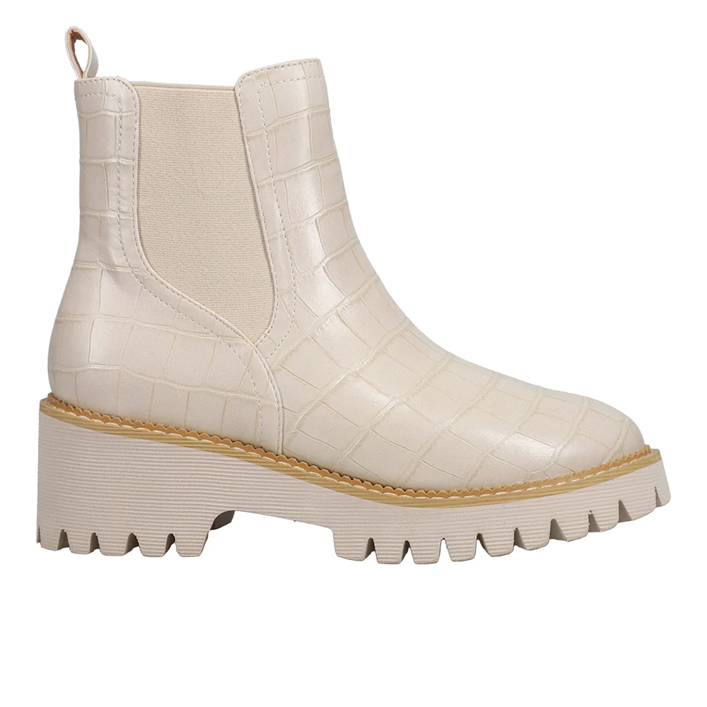 Whatever Croc Embossed Round Toe Chelsea Boots