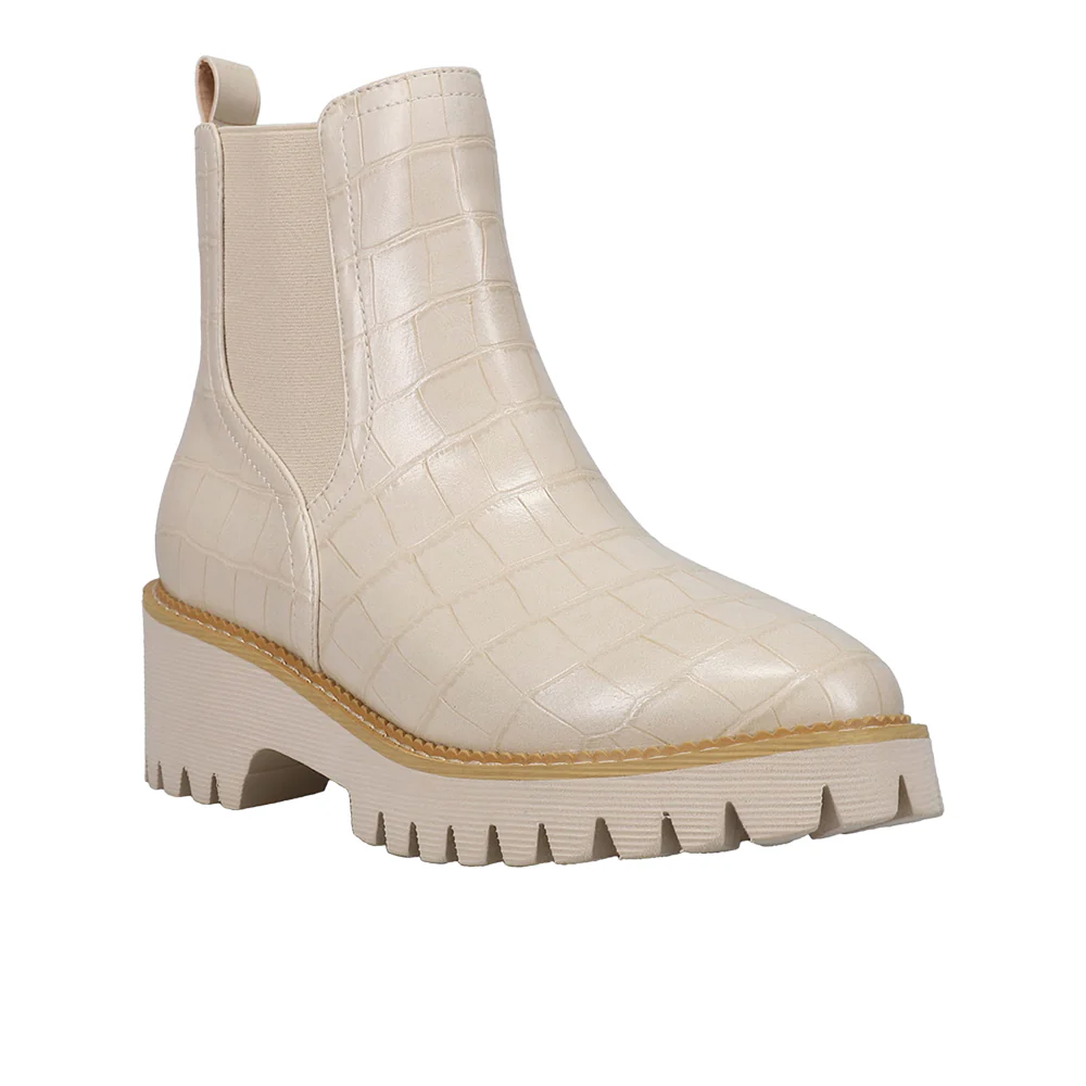 Whatever Croc Embossed Round Toe Chelsea Boots - Image 2