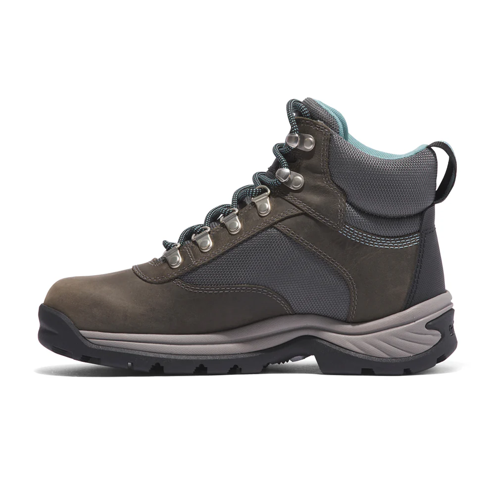 White Ledge Mid Waterproof Logo Round Toe Hiking Boots - Image 3