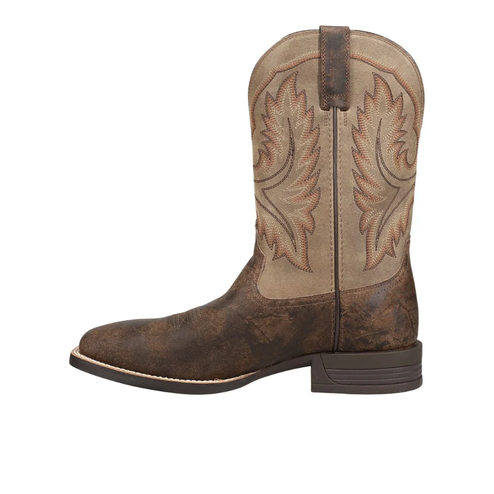 Wilder Embroidered Square Toe Pull On Cowboy Boots - Image 3