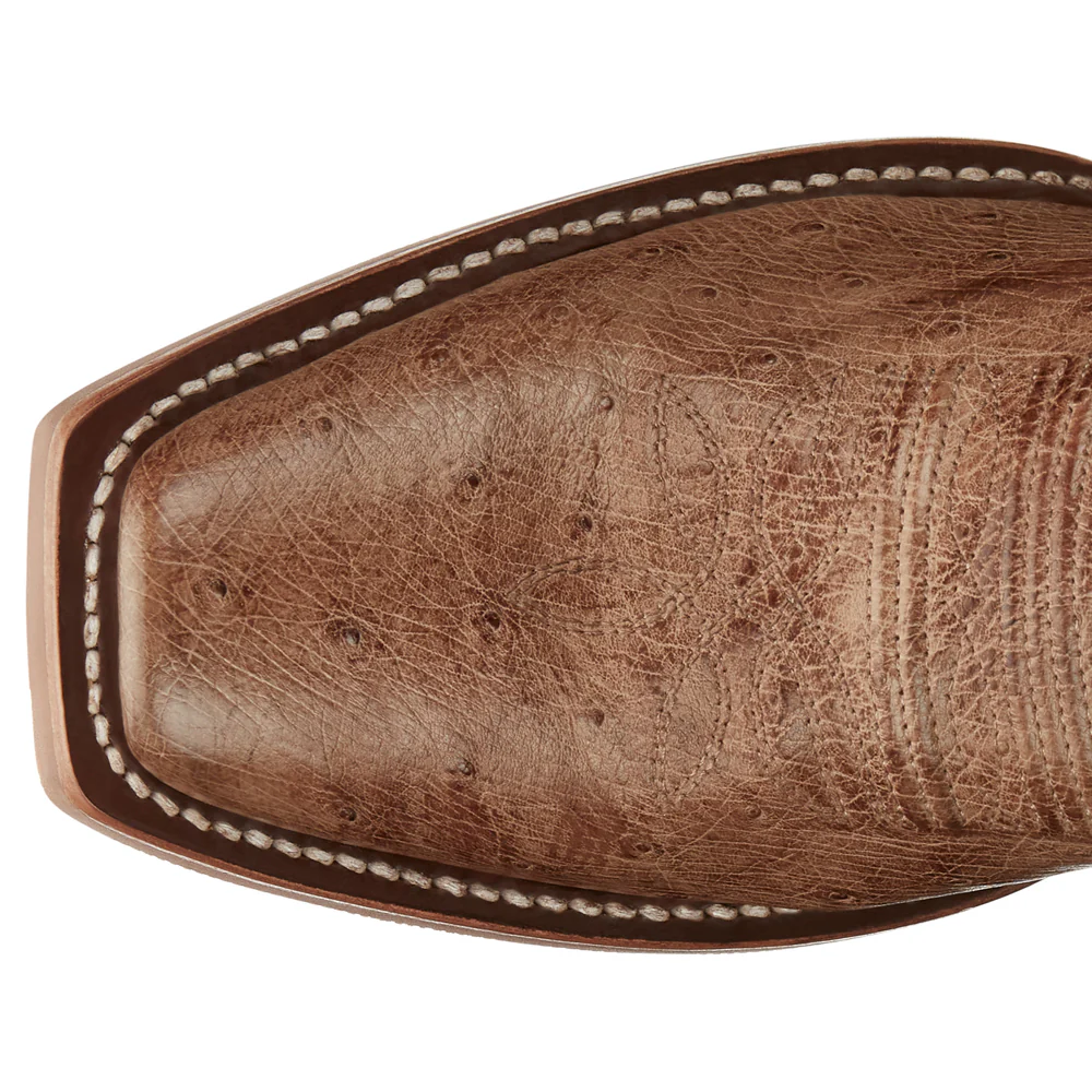 Willa Smooth Ostric Square Toe Pull On Cowboy Boots - Image 4