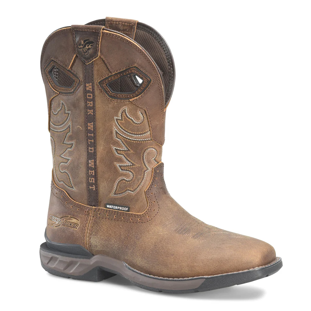 Wilmore 11 Inch Waterproof Wide Square Toe Work Boots - Image 2