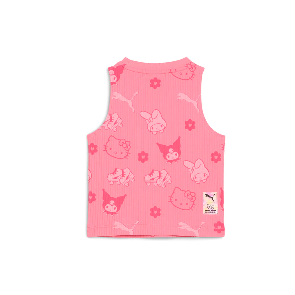PUMA X HELLO KITTY Ribbed Crew Neck Tank Top (Toddler) - Image 2
