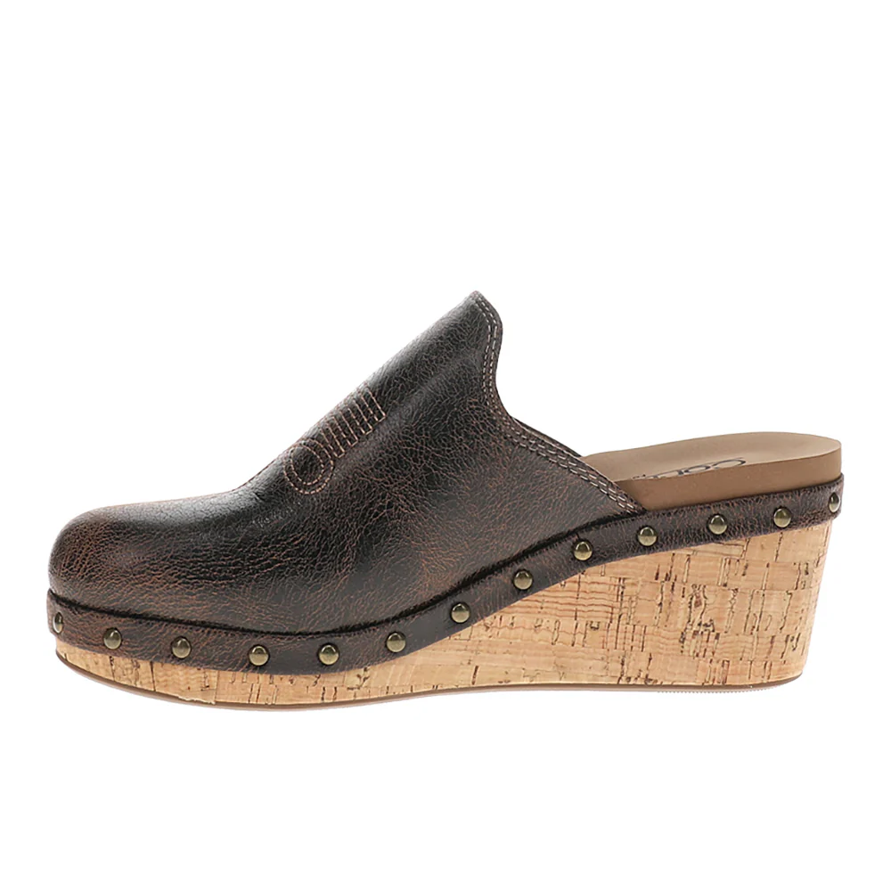 Yee Haw Studded Embroidered Mule Clogs - Image 3