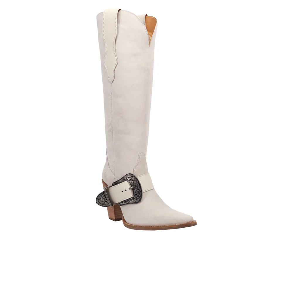 Yeehottie Suede Leather Snip Toe Cowboy Boots - Image 2