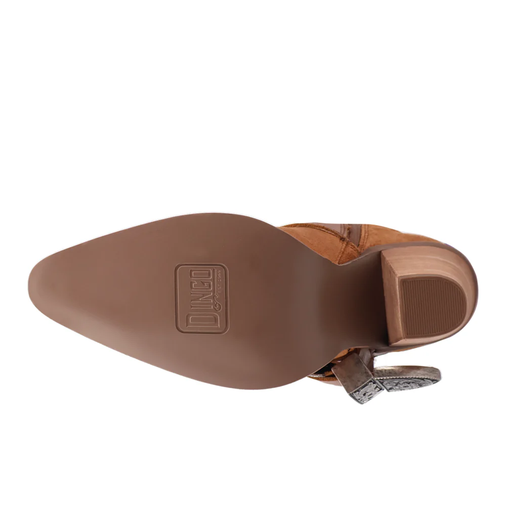 Yeehottie Suede Leather Snip Toe Cowboy Boots - Image 5