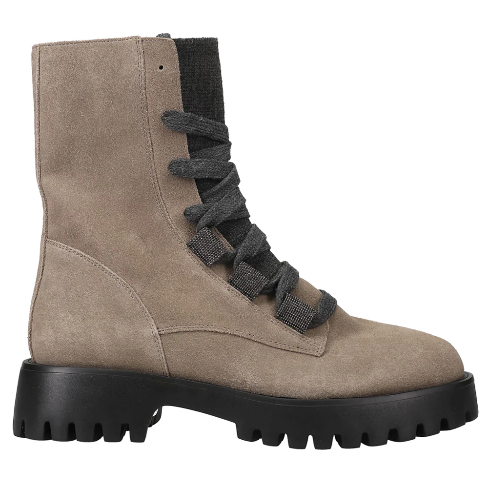 Zabou Round Toe Lace Up Boots