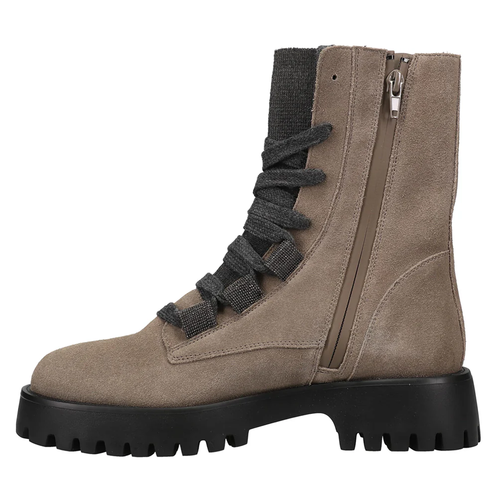 Zabou Round Toe Lace Up Boots - Image 3