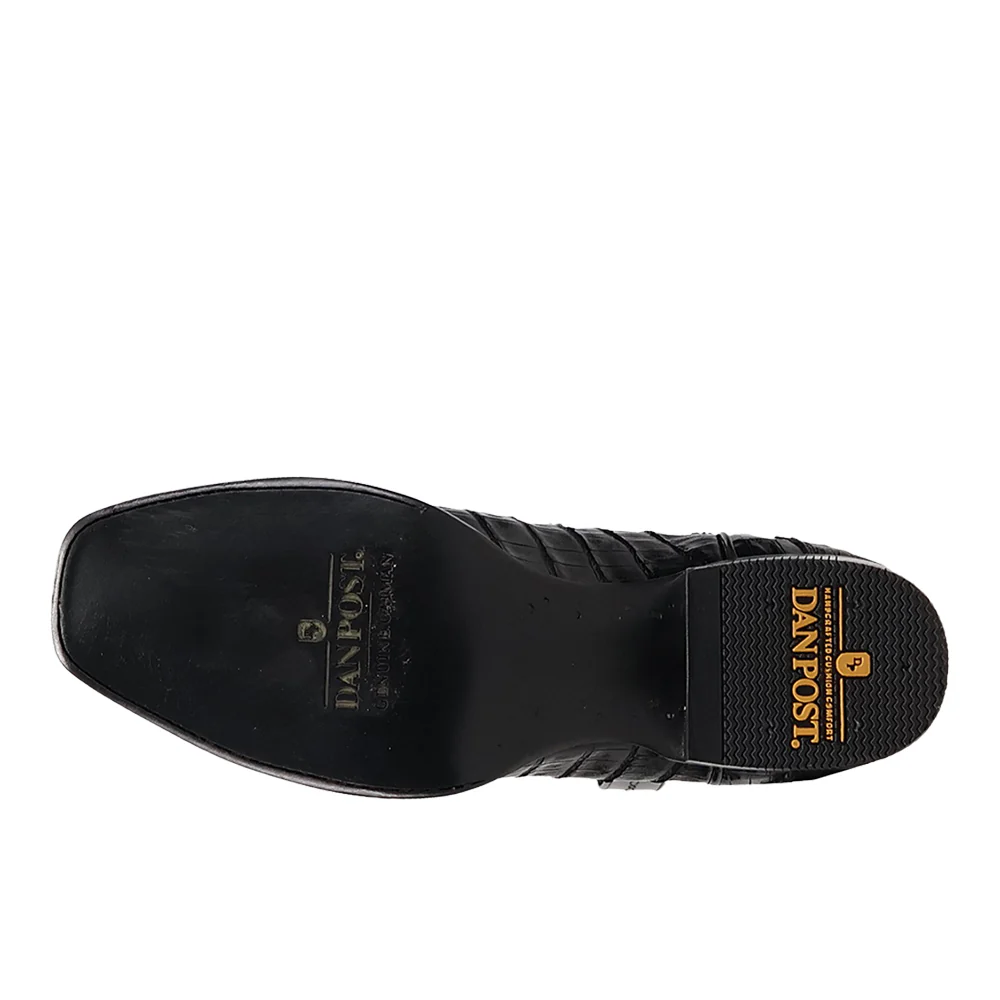 Zandor Caiman Belly Square Toe Pull On Cowboy Boots - Image 5