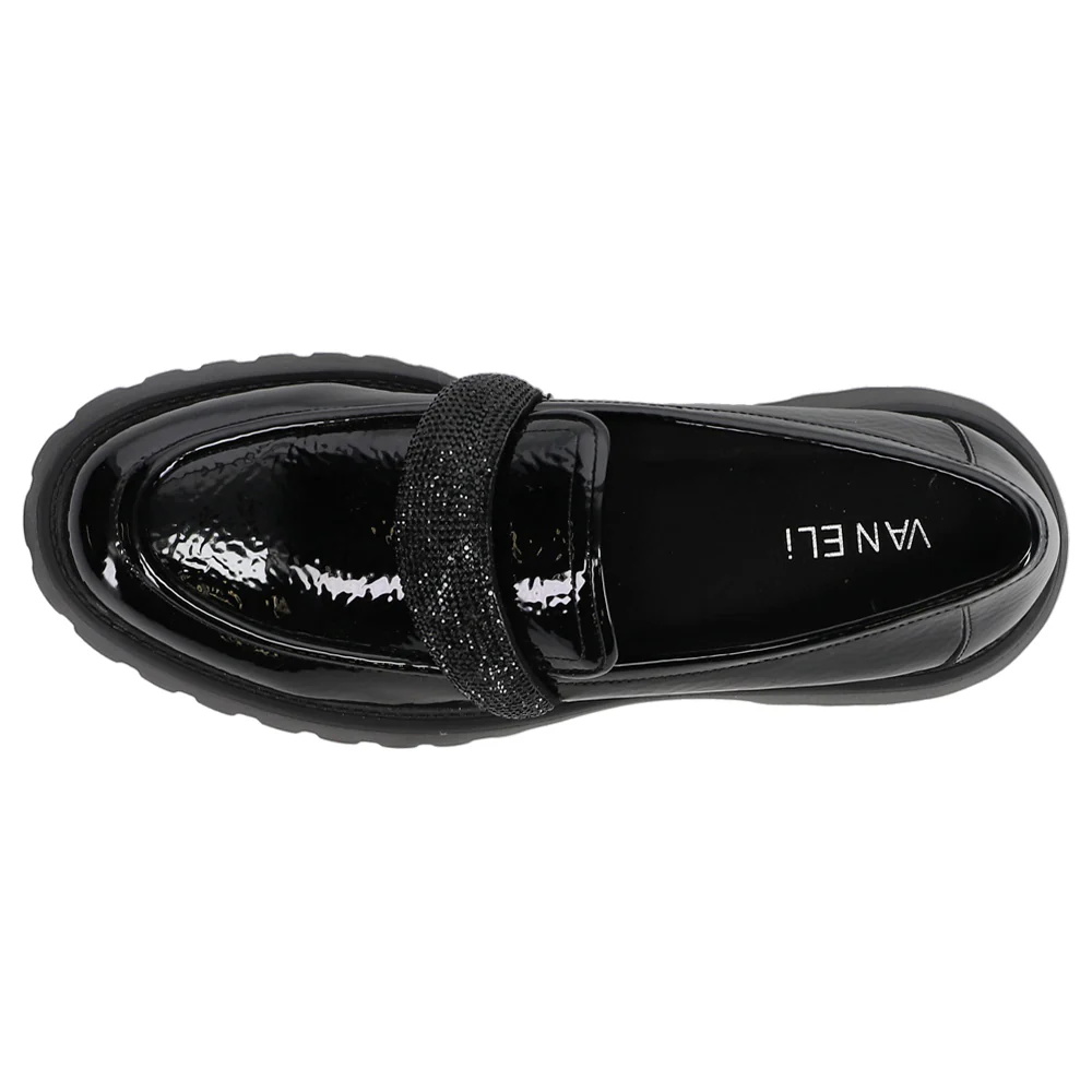 Zaya Rhinestone Lug Sole Loafers - Image 4