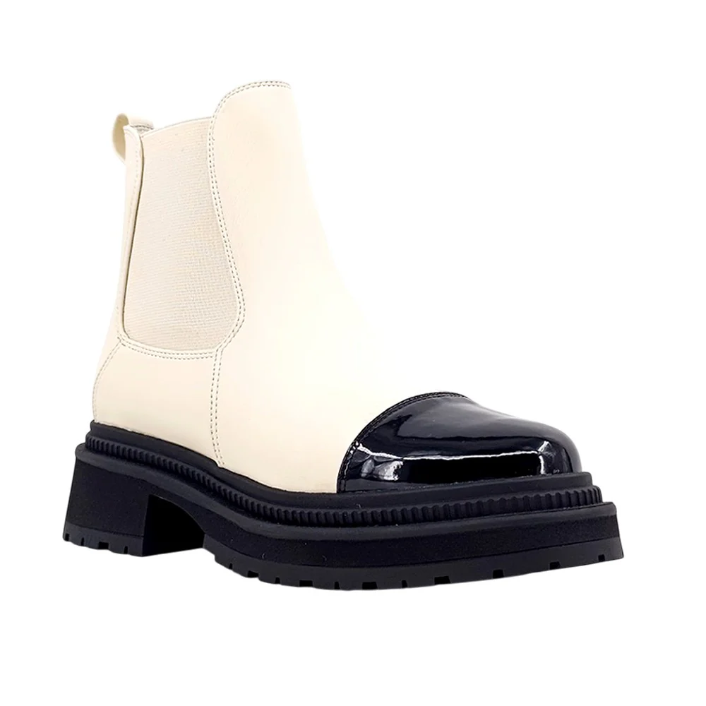 Zeina Round Toe Chelsea Boots - Image 2