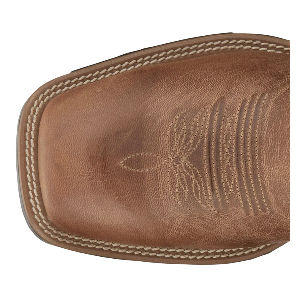 Zeke Square Toe Pull On Cowboy Boots - Image 4